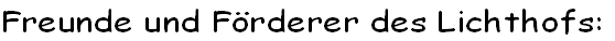 Freunde und Förderer des Lichthofs: